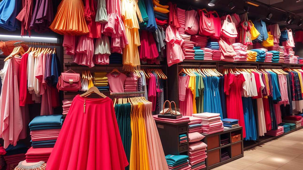 The color effect in visual merchandising design