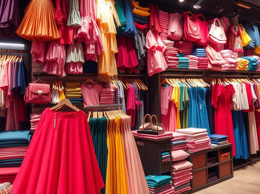 The color effect in visual merchandising design